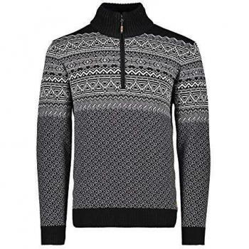 CMP Man Knitted Jersey, U901 Nero, 54