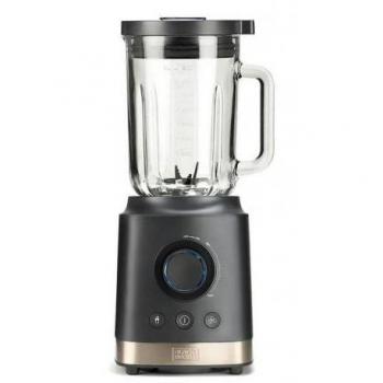 BLACK+DECKER BXJB1800E Batidora de Vaso, 1800W, Jarra de Cristal 1.8L