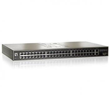 LevelOne 48-Port Fast Ethernet Switch with 2 Gigabit Ports and 1 SFP Port