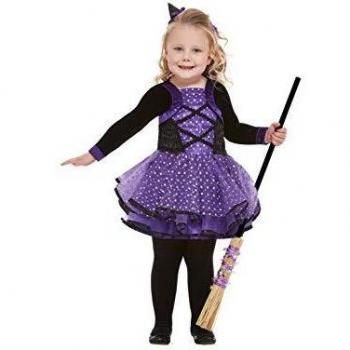 Smiffys 61127T1 - Disfraz de bruja de estrella para niño, color morado