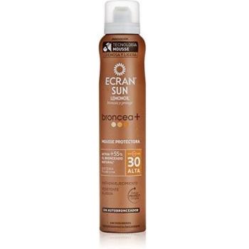 Ecran Sun Lemonoil Broncea+, Mousse Protector Solar que Activa +55% el Bronceado Natural, con SPF30-200 ml