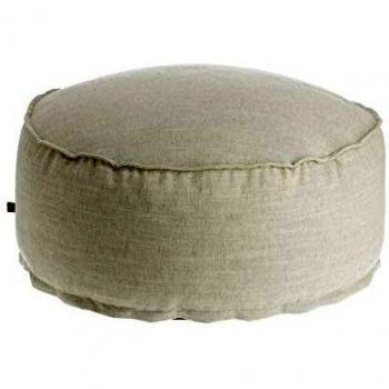 Kave Home - Puf Maelina Ø 70 cm Blanco