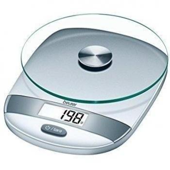 Beurer KS-31 - Balanza de cocina, 5 kg/1 gr, función auto-tara, color plata