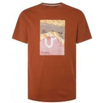 Camiseta Pepe Jeans Kenelm Naranja Para Hombre
