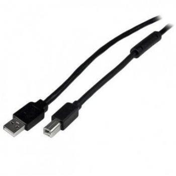 StarTech.com 20m / 65 ft Active USB 2.0 A to B Cable - M/M, Cable length: 20 m, Connector 1: USB A, Connector 2: USB B, USB version: USB