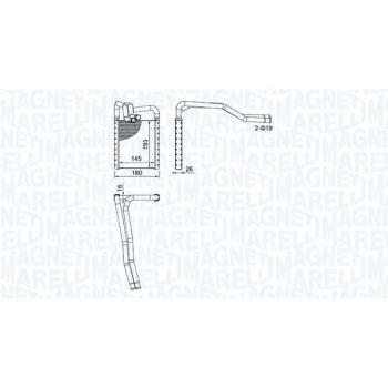 Radiador de calefacción MAGNETI MARELLI 350218508000