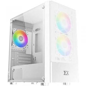 Caja Mini Torre Micro ATX Xigmatek Oreo RGB Blanca con Ventana de Cristal Templado y Sin Fuente de Alimentación