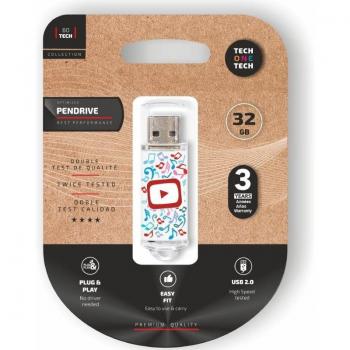 Pendrive 32GB Tech One Tech Video Dream USB 2.0