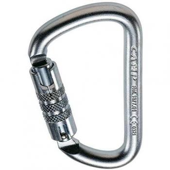 Mosquetón D Pro 2 Lock Camp - Karabiner de acero, automático, 52 kN, para protección contra caídas