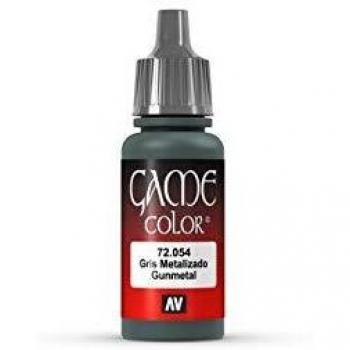 Vallejo Game Color Dark Gunmetal Metallic Acrylic Paint 17ml