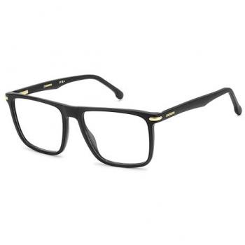Carrera 319 Black Square Prescription Glasses for Men, Acetate Frame, 56mm Size