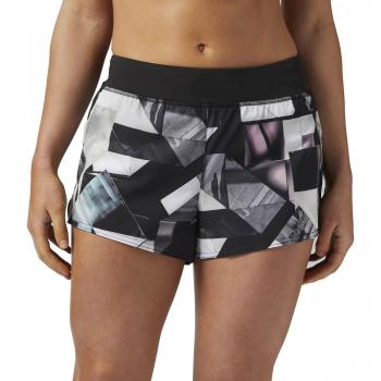 Reebok 3In Woven Origami Pantalón Corto, Mujer, Negro