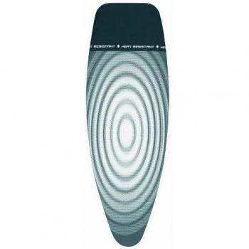 Brabantia 266782 - Funda para mesa de planchar, 135 x 45 cm, 100% algodón, 2 mm de espuma, con area resistente al calor, diseño titan oval
