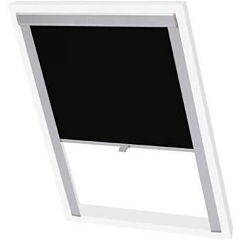 vidaXL Persiana Estilo Opaca Modelo Enrollable Negro Código para S08/608
