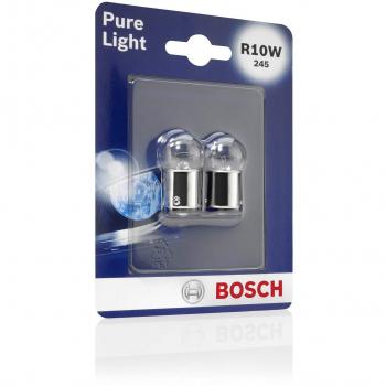 Bosch R10W Pure Light Lámparas para vehículos - 12 V 10 W BA15s - Lámparas x2
