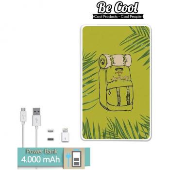 Becool® - Batería Externa Power Bank 4000 mah + Gratis 1 cable USB-MicroUsb