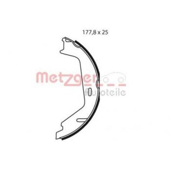 Zapata de Freno de Mano Metzger para Volvo XC90 - Juego de Mâchoires de Freno a Mano, Eje Trasero Izquierdo y Derecho