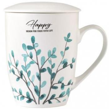 Bol porcelana decorado azul set 4 uds Ã¸ 11,5 cm
