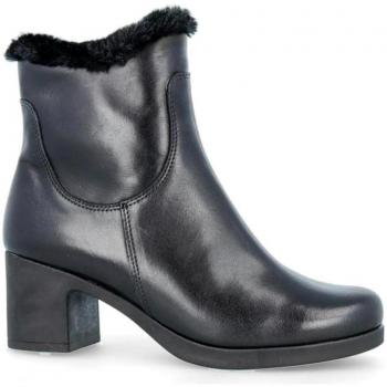 Botín con tacón Pitillos para mujer 3704, color negro, diseño elegante, material de alta calidad, suela antideslizante, altura del tacón moderada, ideal para uso diario y ocasiones especiales