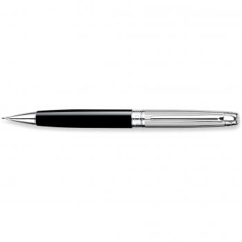 Caran d'ache Portaminas Leman Bicolor Plata / Negro