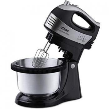 Ufesa BV5655 Multimixer Gyro Delux, Batidora Amasadora con Bol Giratorio, 500W, 5 Velocidades + Turbo