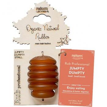 Retorn - Juguete para perros Rub Jumpty Dumpty Small, juguete de goma suave, diseño divertido, ideal para juegos interactivos y masticación, tamaño pequeño