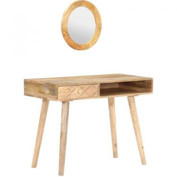 Tocador de Madera Maciza de Mango 100x50x76 cm