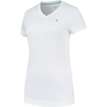 Camiseta de tenis y pádel para mujer K-Swiss Hypercourt V-Neck Top
