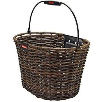 KLICKfixStructura Oval - Cesta de bicicletas, marrón
