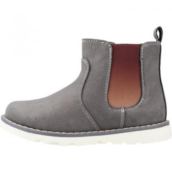 Botines Chelsea Chicco Farras gris nobuk con elástico y cierre de cremallera lateral muy cómodos para niña