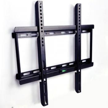 Ultra Delgado Fijo y Seguro soporte de pared para TV 22-55 pulgadas de pantalla, máx Vesa 400x400, distancia de pared 25mm, con nivel magnético de burbuja, compatible con pantalla plana monitor LG Sony Philips Sumsung LED LCD Plasma 3D 4K etc