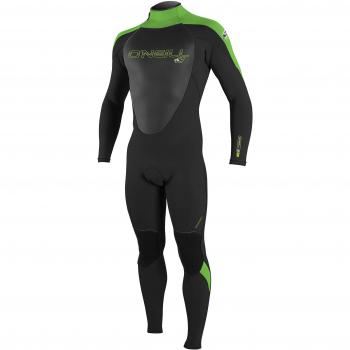 2017 O'Neill Epic 4/3mm Back Zip GBS Wetsuit BLACK / DAY GLO 4212 Wetsuit Sizes - Medium Small