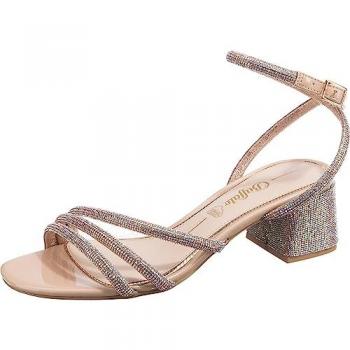 Vegan Glitter Women's Heeled Sandals - Buffalo Lilly Spark