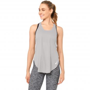 Nike W NK City Sleek Tank, Mujer, Atmosphere Grey/Reflective SIL, XS