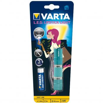 Varta 16617101421 Linterna de Aluminio y Goma de Silicona, 1AA, 16617 m