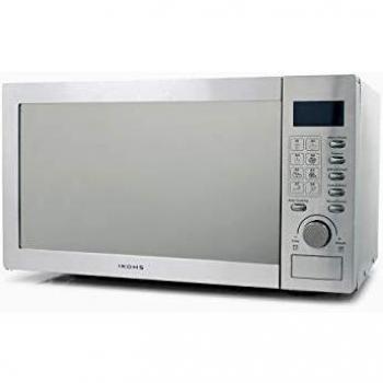 CREATE Microondas HW800S Plateado - Microondas, 800W,Capacidad de 23L, 5 Niveles de Potencia, Temporizador hasta 30 minutos, Menú Automático 8, Cocción Multifrecuencia, Dispone de Reloj Digital