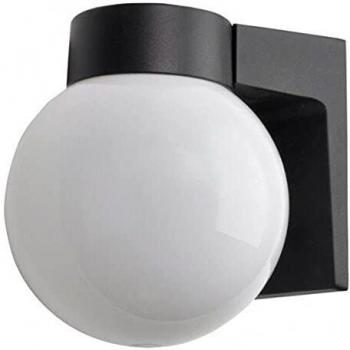 Aplique exterior aluminio Procyon 1xE27 negro