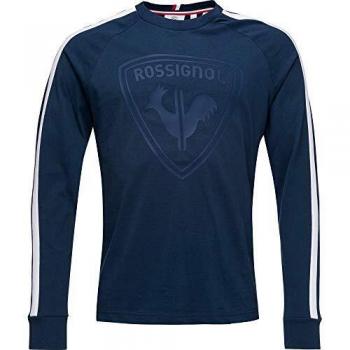 Rossignol Blason LS Camiseta, Hombre, darknavy, XXL