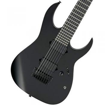 Ibanez Iron Label RGIXL7 7-String Electric Guitar - Black Flat Finish