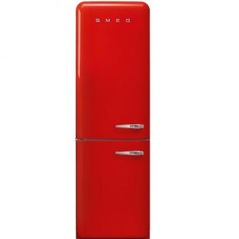 Smeg FAB32LRD5 Frigorífico Combi Libre Instalación 1.96m Bisagra Izquierda No-Frost Clase Eficiencia Energética D Rojo