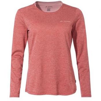 Vaude Women's Essential Long Sleeve Functional Shirt - Dark Red Size 40