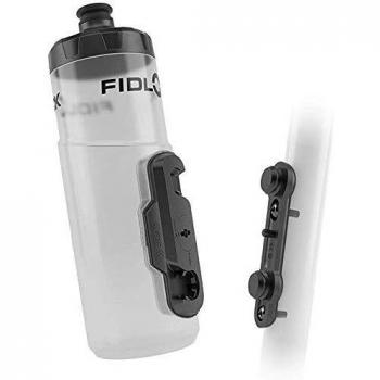 FIDLOCK Twist Bottle Set 600ml with Magnetic Bike Base - Transparent White