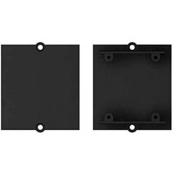 Cubierta Ciega Personalizada Bachmann con Dominio de Montaje Negro 917.010 - Marco para Módulo Ciego, Grosor 1,8 mm, Accesorios de Red