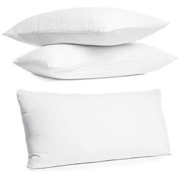 Pack 2 Almohadas Transpirables de Microfibra y Fibra Hueca Siliconada - Lavables, Confortables y Adaptables al Cuello (90 cm)