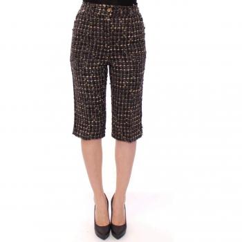 Dolce & Gabbana Multicolor Wool Shorts Pants - IT38|XS, Long Shorts, female, Size: 2XS