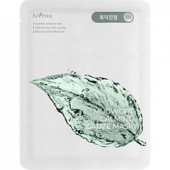 Isntree - Mascarilla de celulosa Mugwort Calming Gauze Mask, 10 piezas, para rostro femenino