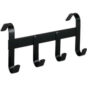 Kerbl Soporte para Bridas con 4 Ganchos, Negro