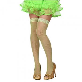 Medias Liga de rejilla verde neon talla única