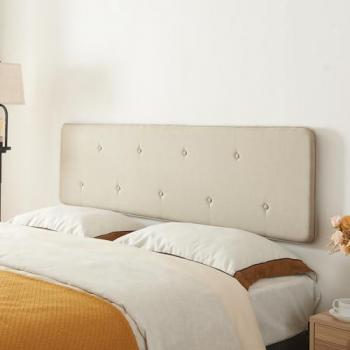 Cabecero Tokke 140 x 52 cm Beige, acolchado y de pared