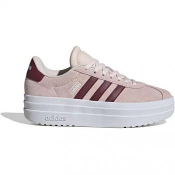Zapatillas adidas VL Court Bold infantil beige y rosa rojo junior - 36